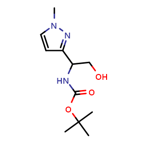 tert-butyl N-[2-hydroxy-1-(1-methylpyrazol-3-yl)ethyl]carbamate