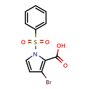 1-(benzenesulfonyl)-3-bromo-pyrrole-2-carboxylic acid