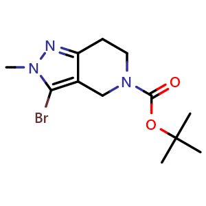tert-butyl 3-bromo-2-methyl-6,7-dihydro-4H-pyrazolo[4,3-c]pyridine-5-carboxylate