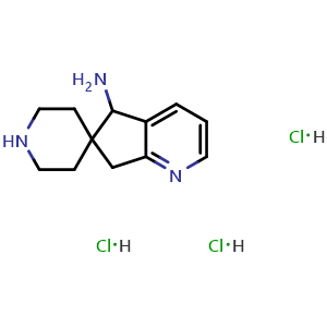 spiro[5,7-dihydrocyclopenta[b]pyridine-6,4'-piperidine]-5-amine;trihydrochloride