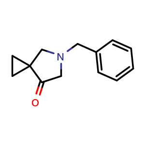 Chemical structure of 5-benzyl-5-azaspiro[2.4]heptan-7-one , CAS 147011-44-7, AChemBlock X181890