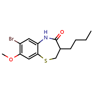 7-bromo-3-butyl-8-methoxy-3,5-dihydro-2H-1,5-benzothiazepin-4-one