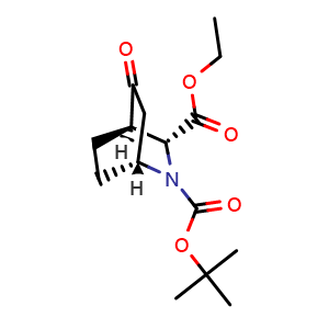 O2-tert-butyl O3-ethyl (1R,3R,4R)-5-oxo-2-azabicyclo[2.2.2]octane-2,3-dicarboxylate