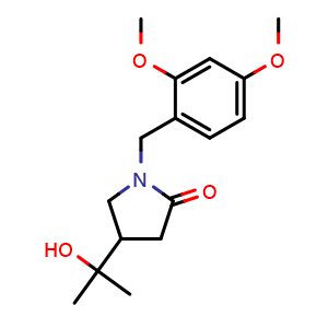 1-[(2,4-dimethoxyphenyl)methyl]-4-(1-hydroxy-1-methyl-ethyl)pyrrolidin-2-one