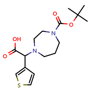 2-(4-tert-butoxycarbonyl-1,4-diazepan-1-yl)-2-(3-thienyl)acetic acid