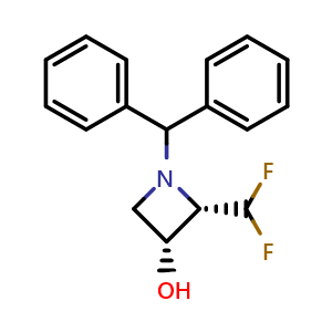 cis-1-benzhydryl-2-(difluoromethyl)azetidin-3-ol