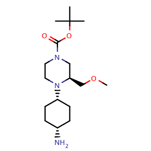 tert-butyl (3S)-cis-4-(4-aminocyclohexyl)-3-(methoxymethyl)piperazine-1-carboxylate
