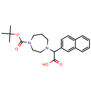 2-(4-tert-butoxycarbonyl-1,4-diazepan-1-yl)-2-(2-naphthyl)acetic acid