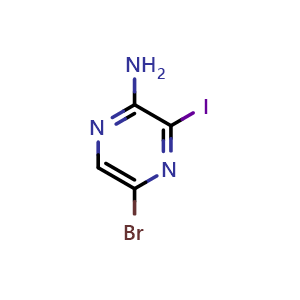 5-bromo-3-iodopyrazin-2-amine