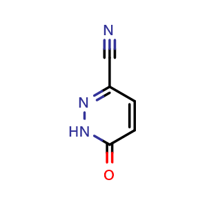 Chemical structure of 6-oxo-1H-pyridazine-3-carbonitrile , CAS 468067-87-0, AChemBlock X182090