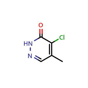Chemical structure of 4-chloro-5-methyl-2,3-dihydropyridazin-3-one , CAS 1638764-84-7, AChemBlock X182093