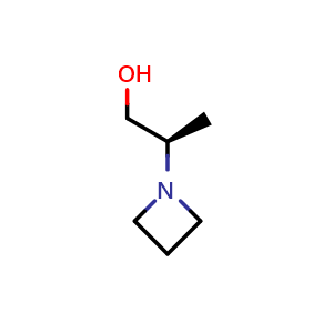 Chemical structure of (2R)-2-(azetidin-1-yl)propan-1-ol , CAS 2891580-17-7, AChemBlock X182118