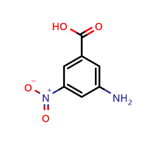 Chemical structure of 3-amino-5-nitro-benzoic acid , CAS 618-84-8, AChemBlock X182197