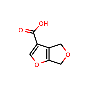 Chemical structure of 4,6-dihydrofuro[3,4-b]furan-3-carboxylic acid , CAS 164797-59-5, AChemBlock X182198