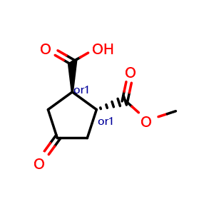 trans-2-methoxycarbonyl-4-oxo-cyclopentanecarboxylic acid