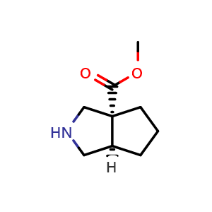 methyl cis-2,3,4,5,6,6a-hexahydro-1H-cyclopenta[c]pyrrole-3a-carboxylate