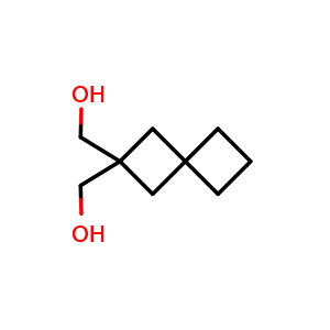 Chemical structure of [2-(hydroxymethyl)spiro[3.3]heptan-2-yl]methanol , CAS 93225-04-8, AChemBlock X182277