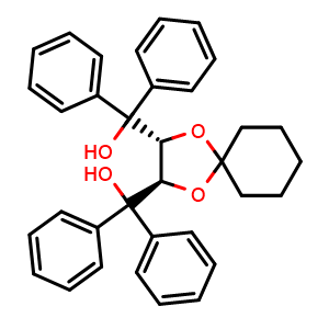 Chemical structure of (R,R)-spiro-TADDOL , CAS 114026-76-5, AChemBlock X182313
