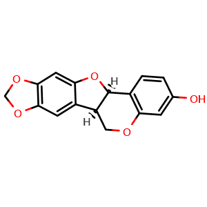 Chemical structure of (±)-Maackiain , CAS 2035-15-6, AChemBlock X182333