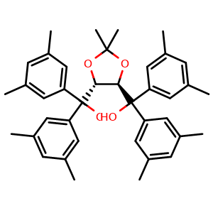 Chemical structure of 3,5-dimethylphenyl-TADDOL , CAS 158953-00-5, AChemBlock X182335