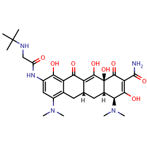 Chemical structure of tiglicycline , CAS 220620-09-7, AChemBlock X182337
