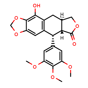 Chemical structure of beta-Peltatin , CAS 518-29-6, AChemBlock X182338