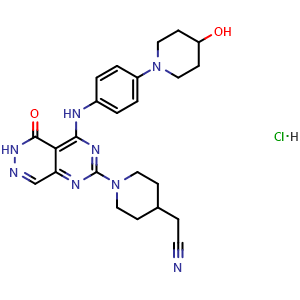 Chemical structure of Gusacitinib hydrochloride , CAS 2228989-14-6, AChemBlock X182346