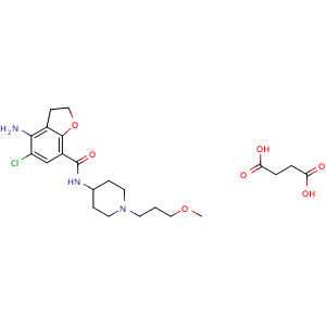 Chemical structure of Prucalopride Succinate , CAS 179474-85-2, AChemBlock X182360