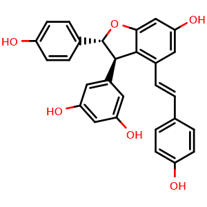 Chemical structure of ε-Viniferin , CAS 62218-08-0, AChemBlock X182361