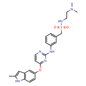 Chemical structure of Sulfatinib , CAS 1308672-74-3, AChemBlock X182367