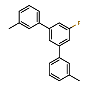 Chemical structure of 5'-Fluoro-3,3''-dimethyl-1,1':3',1''-terphenyl , CAS 2807446-47-3, AChemBlock X182383