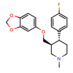 Chemical structure of N-Methylparoxetine , CAS 110429-36-2, AChemBlock X182385