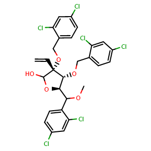 (3R,4R,5R)-3,4-bis[(2,4-dichlorophenyl)methoxy]-5-[(2,4-dichlorophenyl)methoxymethyl]-3-vinyl-tetrahydrofuran-2-ol