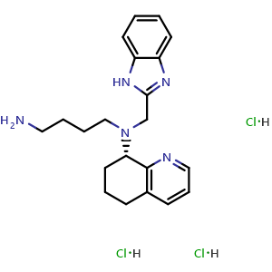 (S)-N1-((1H-benzo[d]imidazol-2-yl)methyl)-N1-(5,6,7,8-tetrahydroquinolin-8-yl)butane-1,4-diamine trihydrochloride
