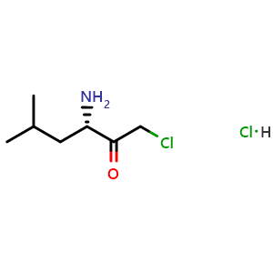 Chemical structure of H-Leu-CMK hydrochloride , CAS 54518-92-2, AChemBlock X182442