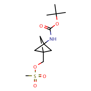 [3-(tert-butoxycarbonylamino)-1-bicyclo[1.1.1]pentanyl]methyl methanesulfonate
