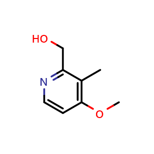 Chemical structure of (4-methoxy-3-methylpyridin-2-yl)methanol , CAS 86604-77-5, AChemBlock X182457
