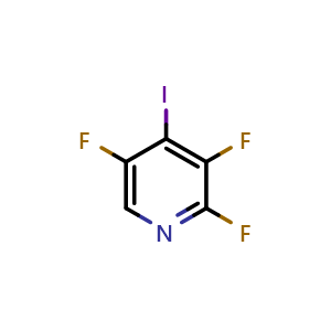 Chemical structure of 2,3,5-trifluoro-4-iodo-pyridine , CAS 1057393-65-3, AChemBlock X182462