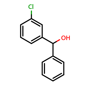 Chemical structure of 3-Chlorobenzhydrol , CAS 63012-03-3, AChemBlock X182496