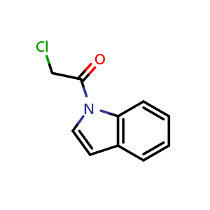 Chemical structure of 2-Chloro-1-(1-indolyl)ethanone , CAS 61995-53-7, AChemBlock X182510