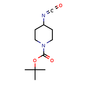 Chemical structure of 1-Boc-4-isocyanatopiperidine , CAS 320581-97-3, AChemBlock X182512
