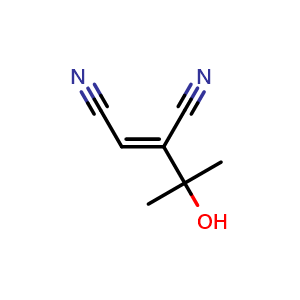 Chemical structure of 2-(2-Hydroxy-2-propyl)maleonitrile , CAS 885456-49-5, AChemBlock X182536
