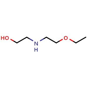 Chemical structure of 2-[(2-Ethoxyethyl)amino]ethanol , CAS 98961-84-3, AChemBlock X182592
