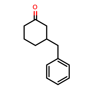 Chemical structure of (+/-)-3-benzylcyclohexanone , CAS 85450-51-7, AChemBlock X182595