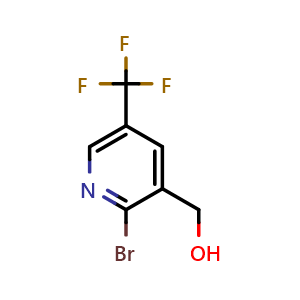 Chemical structure of [2-bromo-5-(trifluoromethyl)-3-pyridyl]methanol , CAS 1227580-00-8, AChemBlock X182644