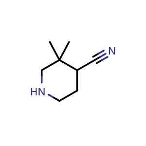 3,3-dimethylpiperidine-4-carbonitrile