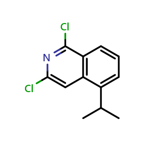 Chemical structure of 1,3-dichloro-5-isopropyl-isoquinoline , CAS 2828019-72-1, AChemBlock X182691