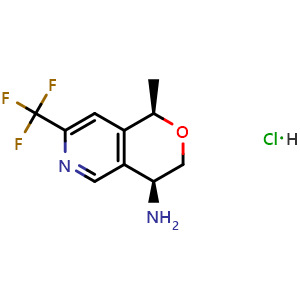 (1R,4S)-1-methyl-7-(trifluoromethyl)-3,4-dihydro-1H-pyrano[4,3-c]pyridin-4-amine;hydrochloride