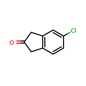 Chemical structure of 5-chloroindan-2-one , CAS 74444-81-8, AChemBlock X182863