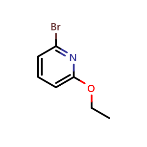 Chemical structure of 2-bromo-6-ethoxy-pyridine , CAS 4645-11-8, AChemBlock X182867
